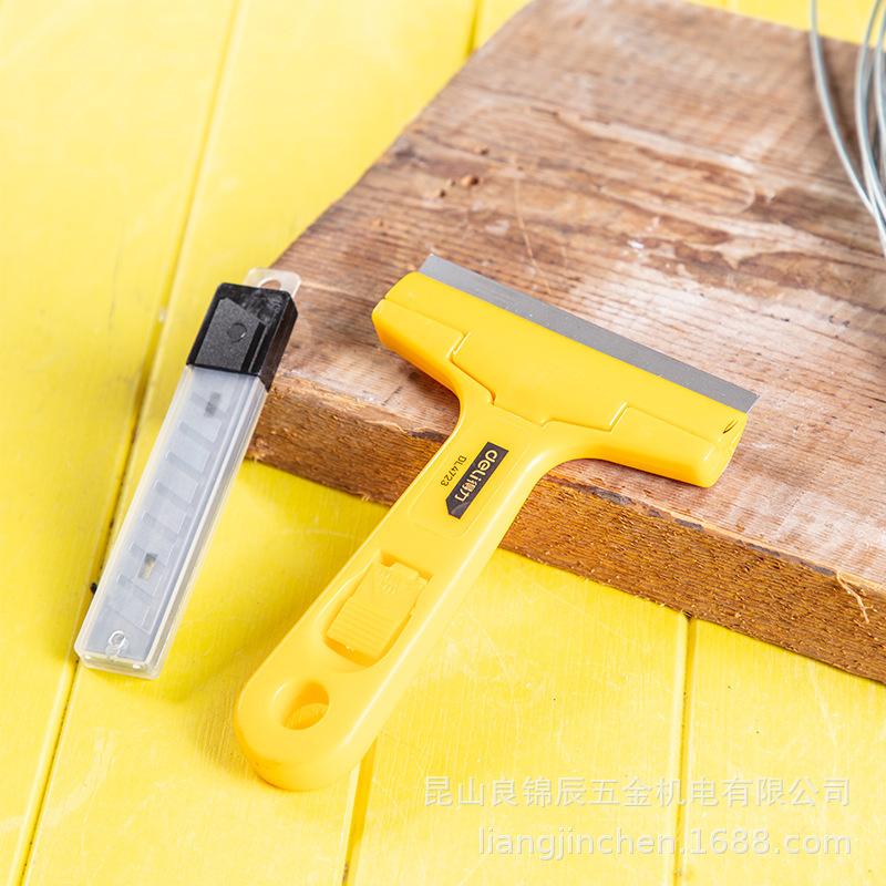 Скребок-нож для очистки стекла и плитки из пружинной стали Deli Tools CK75 DL4723C