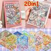 Cartoon Landscape Sticker Book 20in1 Cabin Scene Decorative Decals  Girl