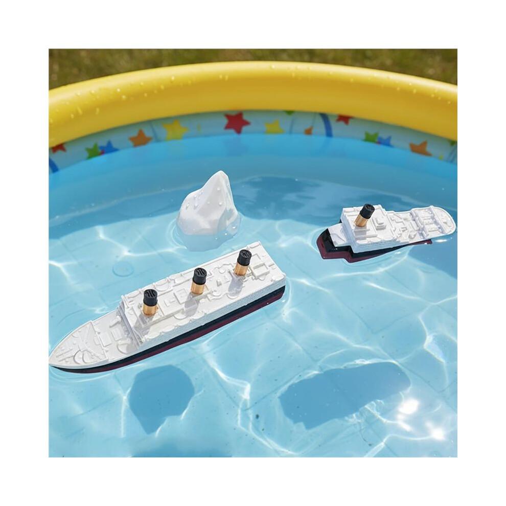 Realistic, split-in-two Titanic bath toy and pool toy, Titanic topper, historically accurate, breakable Titanic boat