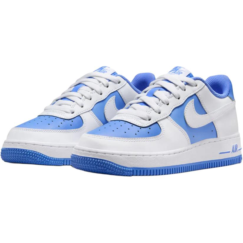 Nike Air Force 1 Low GS White Royal Pulse Kids Sneakers Blue HV0936-100