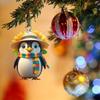Scarf Cute Hat Penguin Cartoon Pattern Pendant Car Accessories Decoration