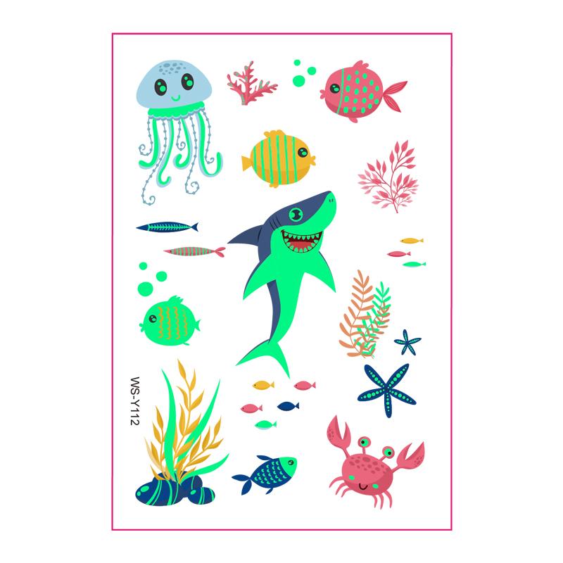 Tattoos for Children Kids Tattoos Stickers Waterproof Luminous Glow in the Dark Custom Temporary Custom Tattoos Temporary