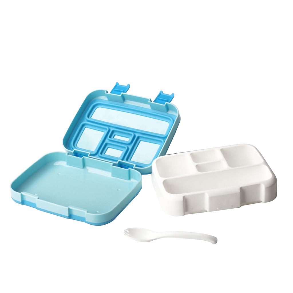 4/5 Squares Multifunctional Leak-Proof Bento Box Portable Lunch Sealed Salad Fruit Tableware Box Picnic Food Storage Container