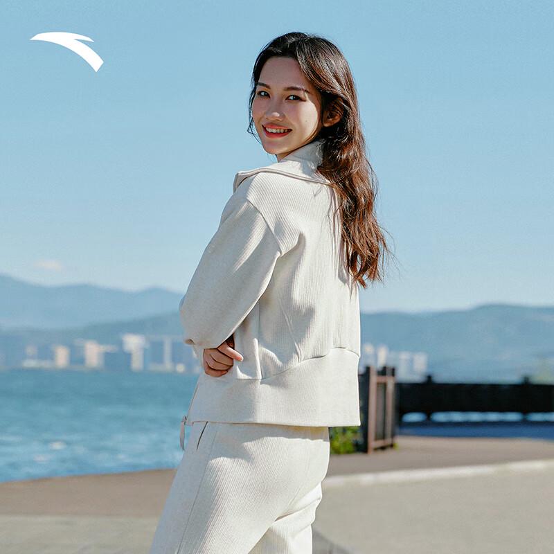 Anta Women's Loose Hooded Casual Cardigan Jacket