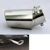 Car Universal Round Bend Stainless Steel Chrome Exhaust Tail Muffler Tip Pipe