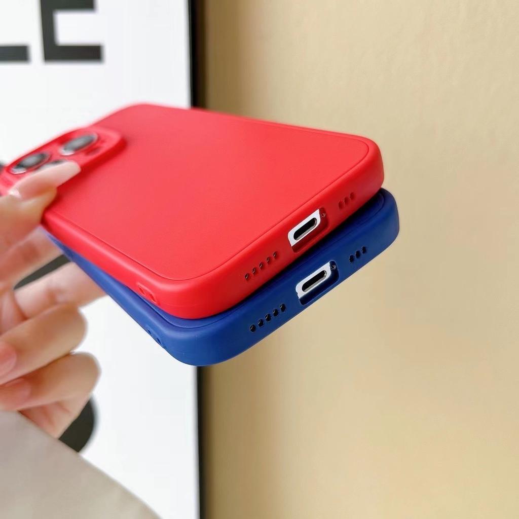 Подходит для IPhone14Pro Матовый ТПУ Чехол для мобильного телефона Простой Инс стиль Apple 15 с бархатной защитой от пропитки