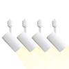 VENTOTA Faro 15W LED Duct Rail Spotlight, Warm White, 1500lm, Adjustable Angle, Set of 4, WH (vo417349)