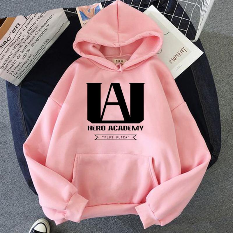 My Hero Academia Аниме-пуловер Boku No Hero Academia с напечатанным логотипом с капюшоном для мужчин и женщин, толстовки Harajuku Unisex Oversize-толстовка