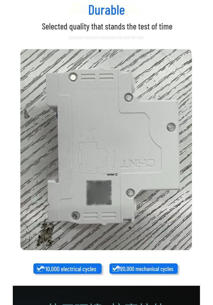 Chint NXBLE-63YH 16A Residual Current Circuit Breaker, Narrow Body, 2-Pole, 63A