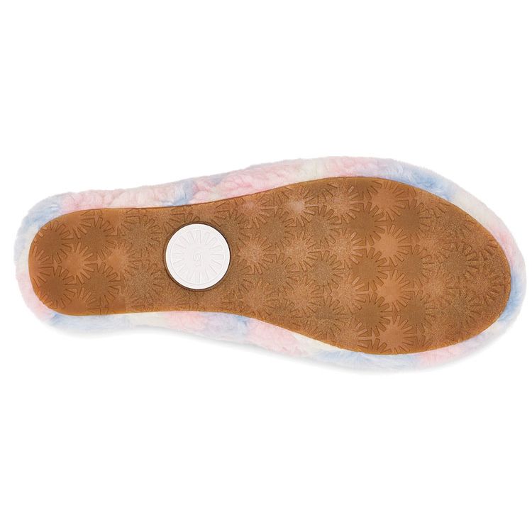 UGG Fluff Yeah Slide Cali Collage Fashion Comfortable Slide Sandals Women Sandals Rainbow 1120070-PSTR