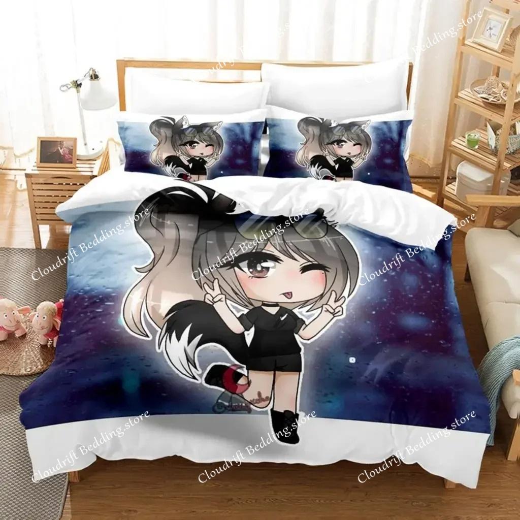 3D The Gacha Girl Постельное белье Пододеяльник Комплект с наволочкой Твин Полный Queen King Постельное белье Постельное белье