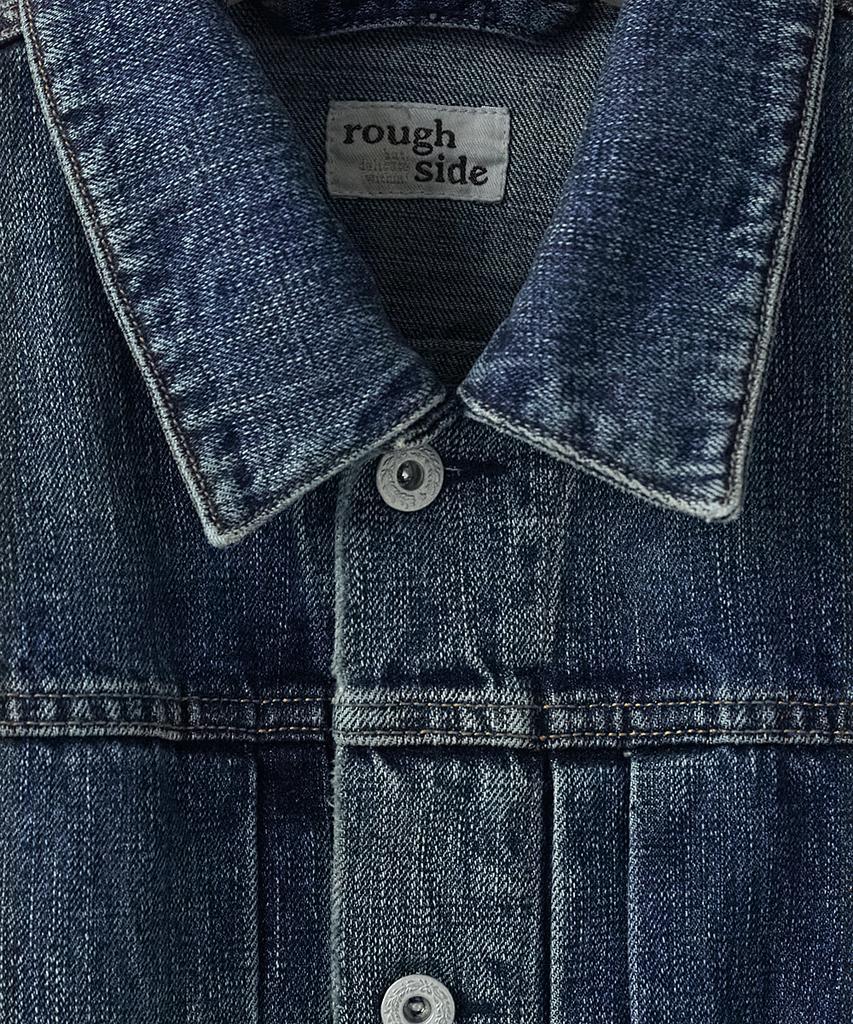 Roughside Trucker Denim Jacket Used Blue