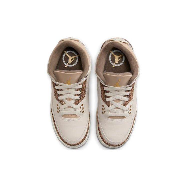 Детские кроссовки Air Jordan 3 Retro GS Palomino кремовый светло-коричневый металлик-золотой DM0967-102