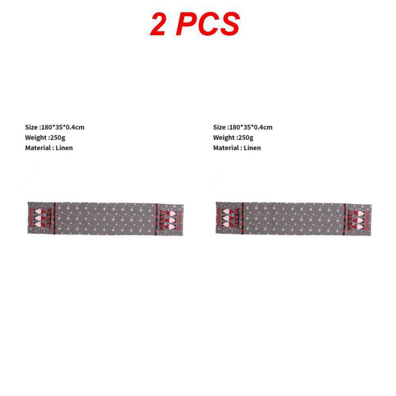 Рождественская дорожка для стола Веселое рождественское украшение для дома Декор для рождественской вечеринки 2024 Navidad Notal Noel Украшение С Новым годом 2025