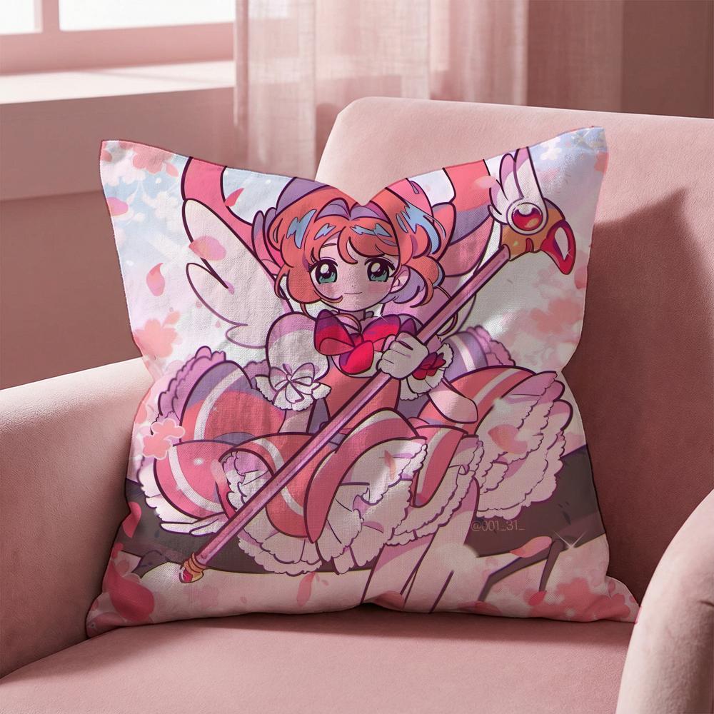 Чехол для подушки ANIME C-Cardcaptor Sakura, многоцелевой чехол для подушки для дома и автомобиля - Двусторонний, мягкий и прочный для ежедневного использования