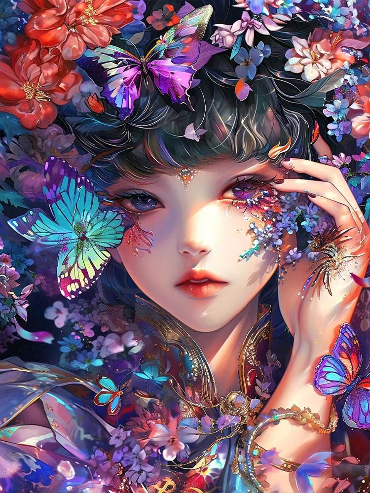 5D DIY Полная квадратная алмазная картина Новое поступление Мозаика Женщина Алмазная вышивка Полный комплект Портрет Стразы Картина Декорат