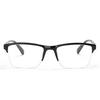 Trendy Unisex +75 To +400 Fashion Ultra Light Black Women Men Presbyopic Eyewear Reading Glasses with Strength Half Frame Far Sight Glasses