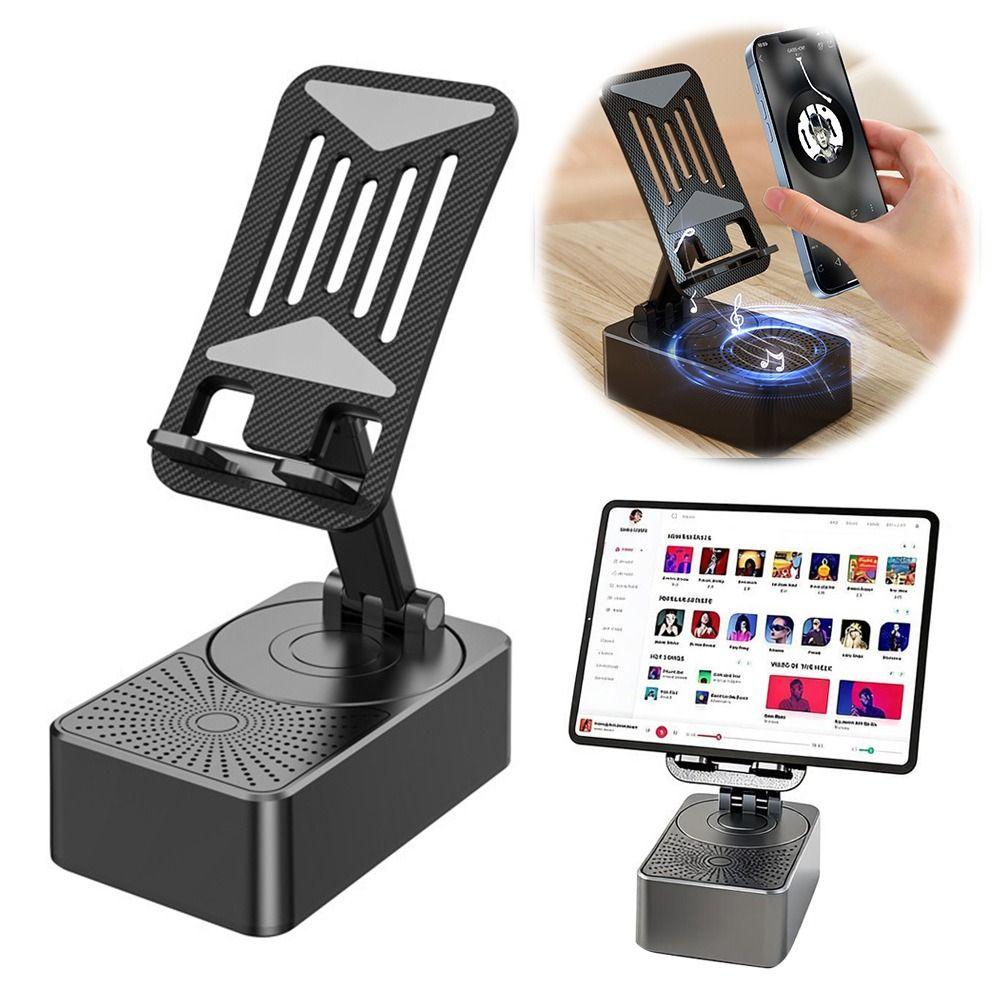 Foldable Smart Rotating Phone Stand Adjustable Lazy Stand Dual Speaker Rack Gifts Phone Stand