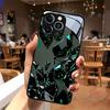 Милый чехол для телефона из закаленного стекла с принтом, подходит для iPhone 17 16 15 14 13 12 11 Pro/Max/Plus, ударопрочная задняя крышка