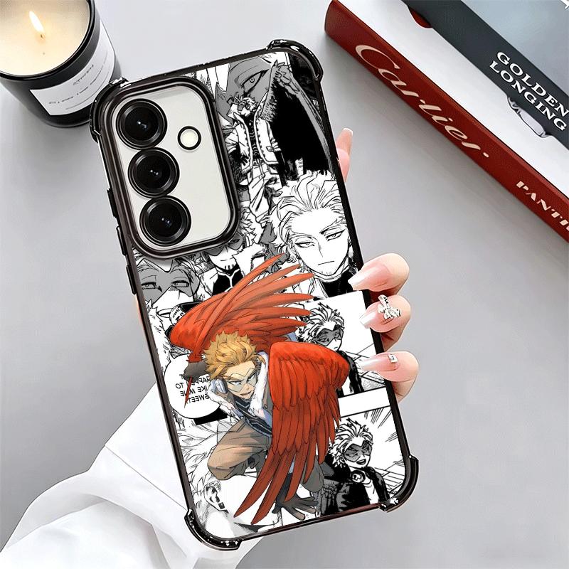 MHA My Hero Hawks Мягкий чехол для телефона для Samsung A17 A27 A07 A37 A57 A16 A56 A15 A55 A14 A54 A13 A53 A26 A36 A25 A35 A24 A34 A23 A3
