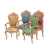 Кукольные миниатюры Мебель Стулья Винтажные аксессуары Игрушечная мебель Орнамент