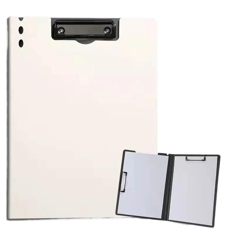 1pc A4 File Folders, Documents Organizer, Clipboard With Cover, Paper Folder For Business & School, Stationery & Office Supplies