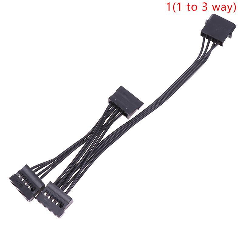 4-контактный 1 штекер на 3/4/5/6 гнездовой разветвитель Sata Power Extension Кабель жесткого диска