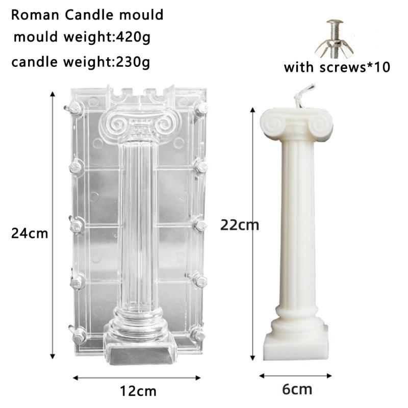 Ручная пластиковая форма для свечей, форма для изготовления ароматических свечей для всех видов круглых длинных полос