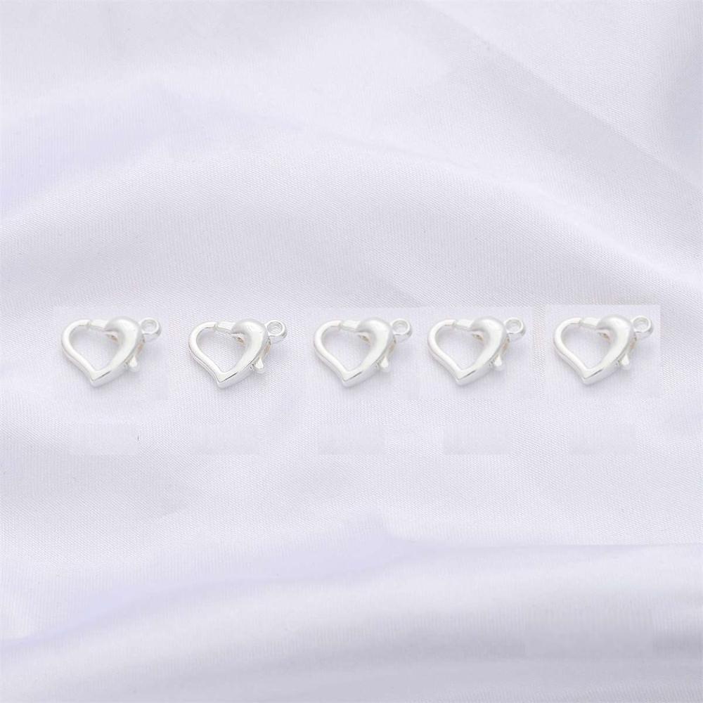 Набор из 10 медных лобстеров в форме сердца для изготовления украшений своими руками, разных цветов