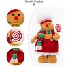 Seasonal Gingerbreads Man Gnomes Scalable Holiday Gingerbreads Man Gnomes Plush Doll Ornament for Table Display