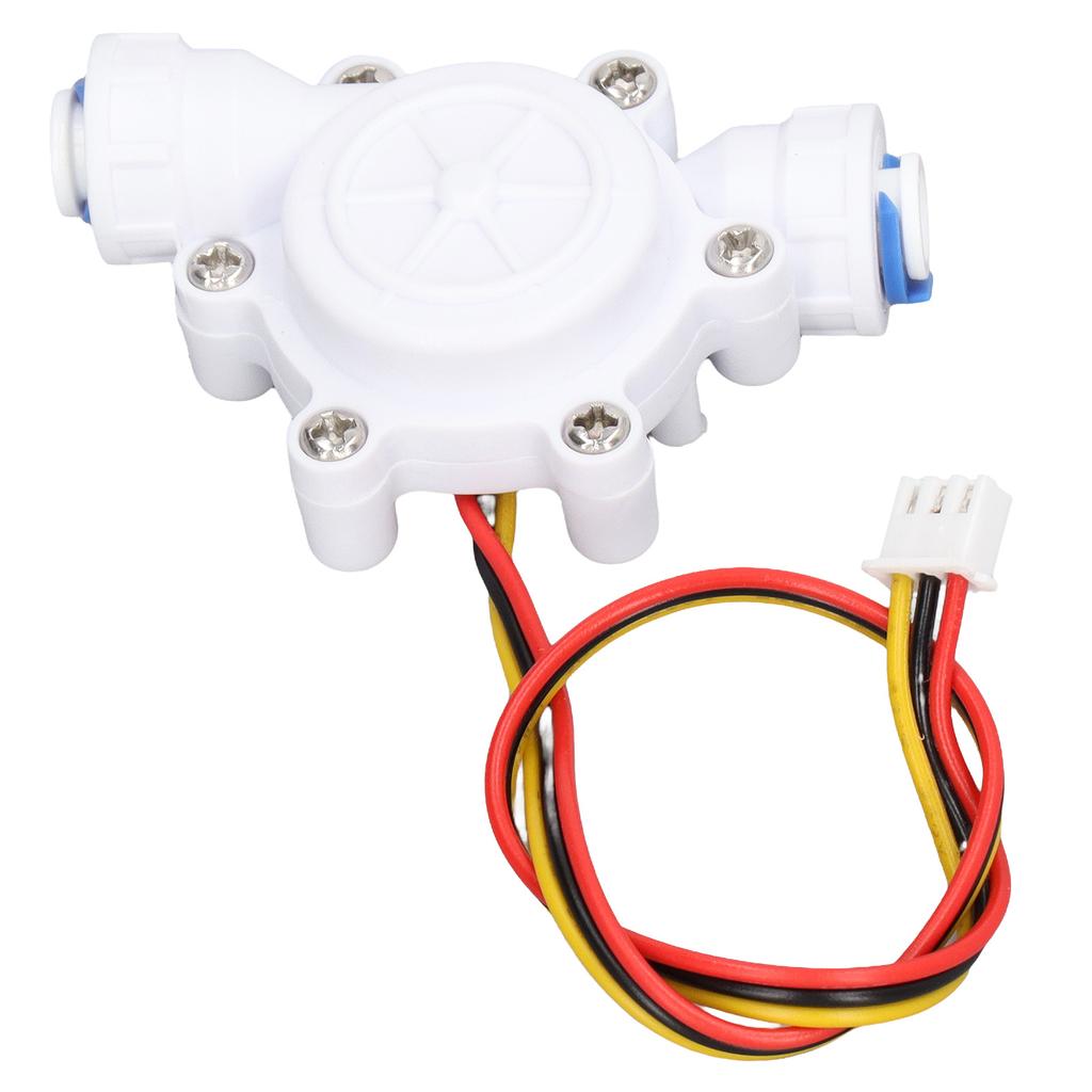 Water Flow Sensor Water Dispenser Flowmeter Barb Interface Hall Sensor 3P Cable DC3.5‑24V