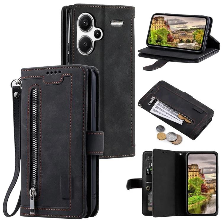 Для Xiaomi Redmi Note 13 Pro + 5G чехол с 9 слотами для карт и подставкой кожаный чехол для телефона в стиле ретро