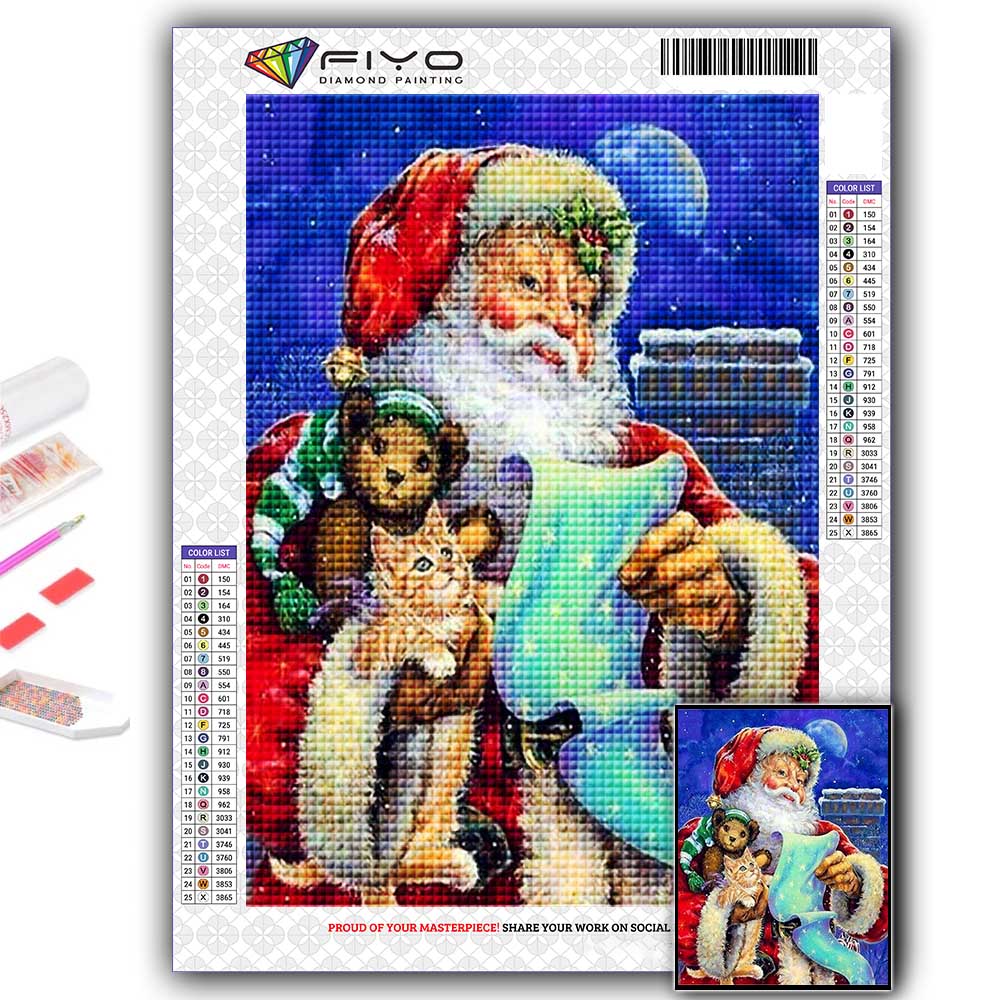 5D DIY Алмазная картина вышивка крестиком Рождественская елка Санта-Снеговик Алмазная вышивка Мозаика Настенное украшение дома