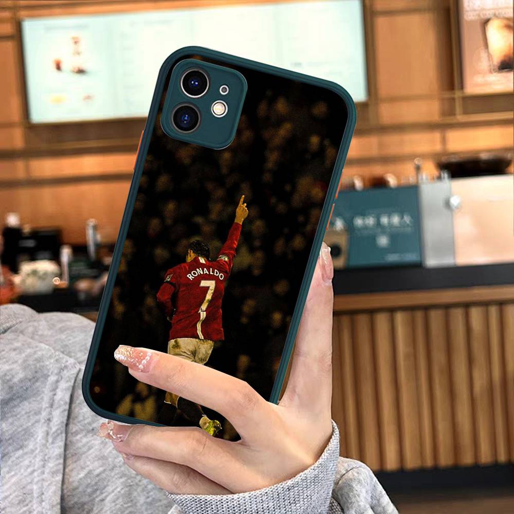 Известные Футболисты C-CR7 Для Силиконового Матового Чехла на Телефон Для iPhone 16 Pro Max 15 14 13 12 11 X XS MAX