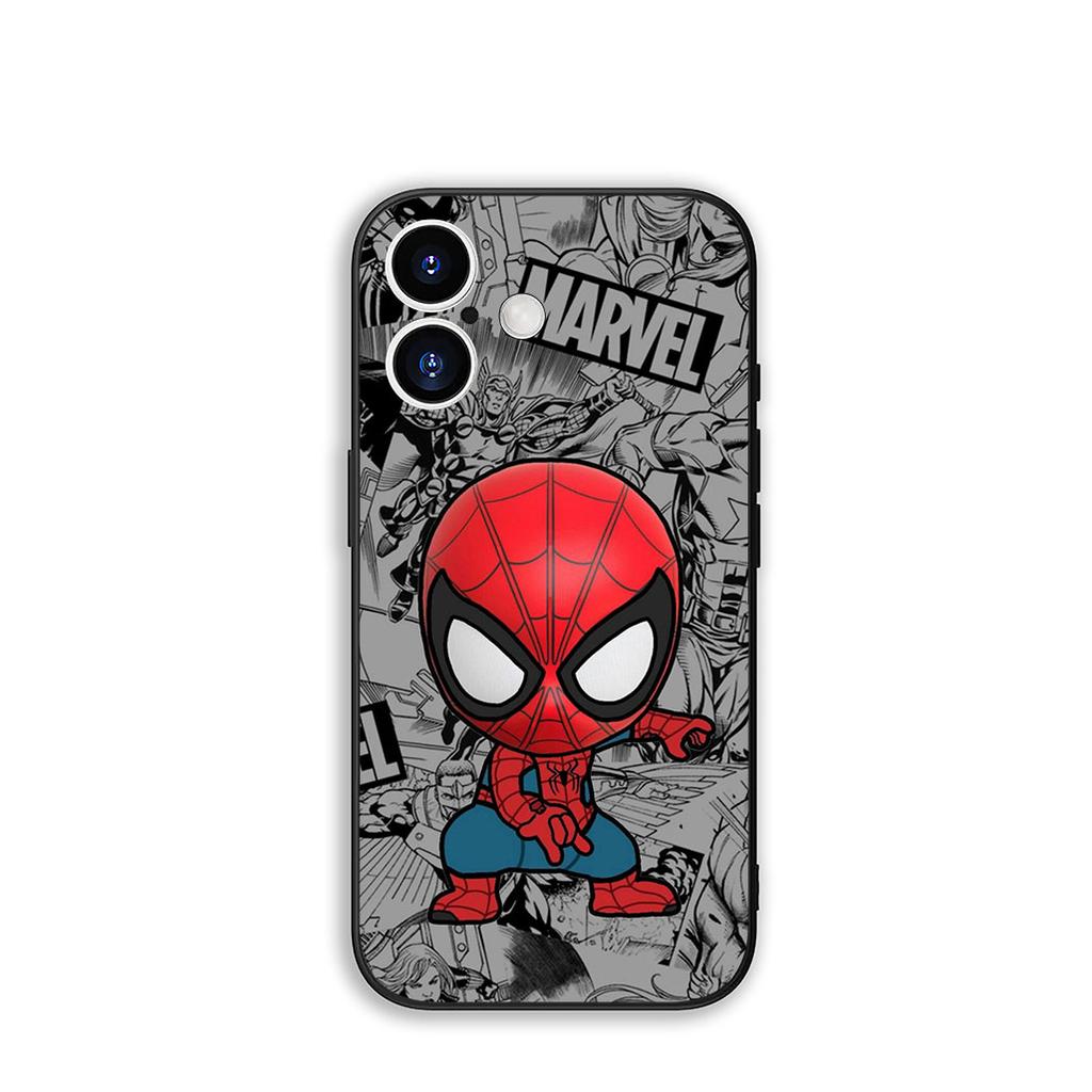 Для Apple iPhone 16 15 14 Plus 13 12 Mini 17 Pro Max + ProMax 16E Air 15+ Чехол для телефона Marvel Человек-паук Человек-паук Чехол