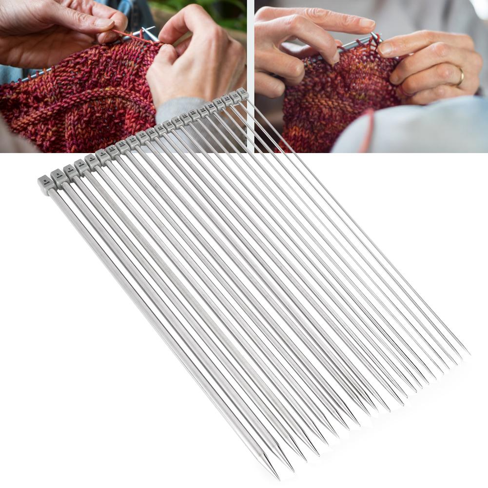 Нержавеющая сталь спицы DIY крючки для вязания крючком одинарный острие набор инструментов для свитера шарф