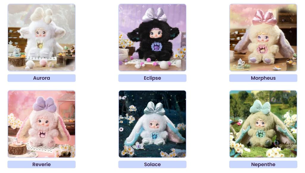 CHIBIHOUSE Nommi версия 6 Серия «Мир Фэнтези» Коллекционная фигурка-сюрприз, высота около 18-20 см, изготовлена из ПВХ и полиэстера, милый плюшевый брелок (nommi v6, 1