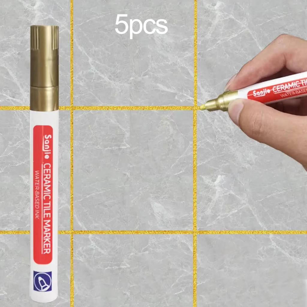 5 шт.-Керамическая плитка Настенная плитка для ванной комнаты Напольная плитка Затирка для швов Цветной ремонт Защита от плесени Водонепроницаемый Ремонтный маркер для цвета доски