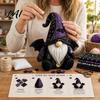 Weekend Craft Project Halloween Gnome Patchwork Kit Witch Pumpkin Doll DIY Sewing Kit with Pre-Cut Cotton Stuffing Fabric Buttons Needle Thread Cute