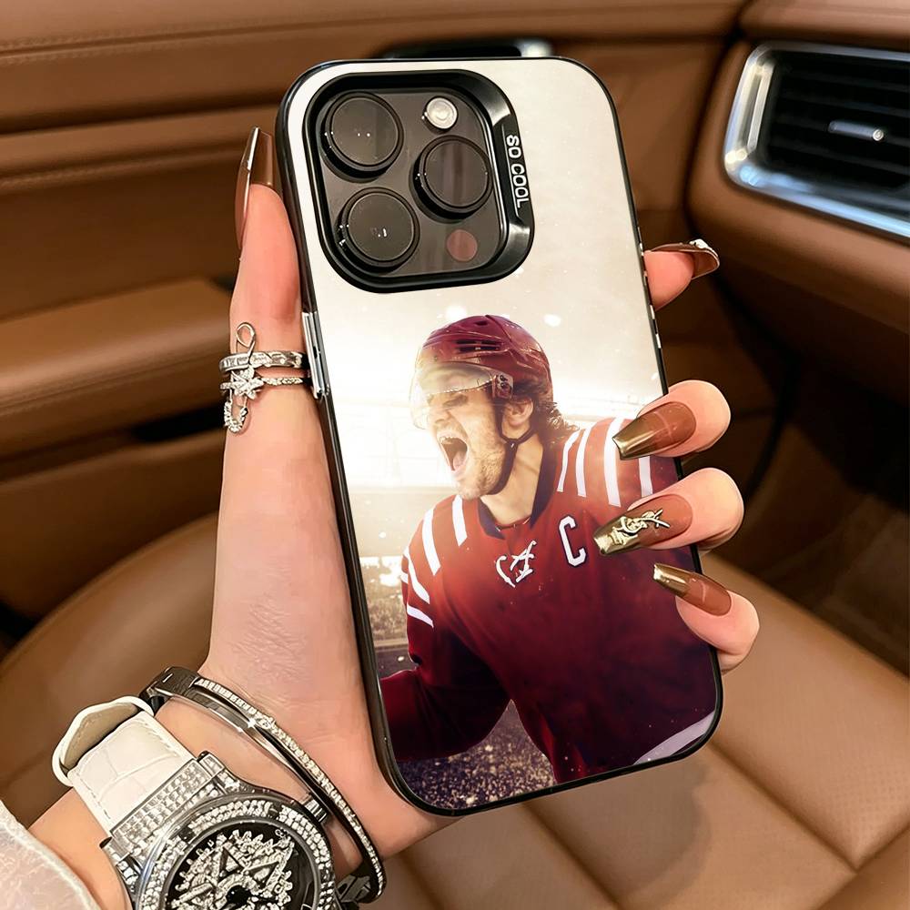 A-Александр Овечкин 8 Чехол для телефона для iPhone 17,16,15,14,13,12,11 Plus Pro Max Цветной Серебристый Чехол для телефона