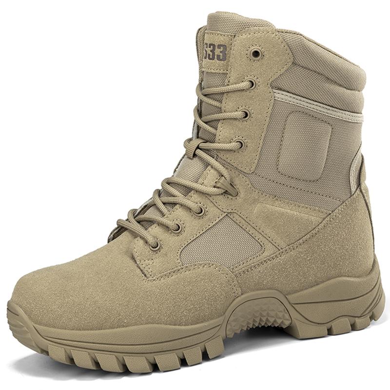 Новейшие черные тактические ботинки, уличные мужские ботинки, уличная походная обувь, мужские ботинки на боковой молнии, осенне-зимняя обувь
