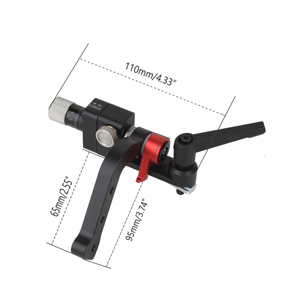 Woodworking Fine Tuning Limiter 0.02mm Saw Table Guide Rail Locator Aluminum Profile Router Fence Limiter Fixed Clip