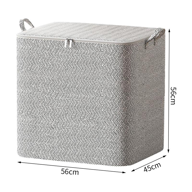 Non-Woven Zipper Storage Bag Portable Clothes Storage Bins Foldable Closet Organizer Containers Wardrobe Sorting Storage Box
