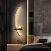 Modern LED Wall Lamp Minimalist Stripe Wall Sconce Black Gold Decorative For Bedroom Bedside Study Home Indoor Lighting Lusters