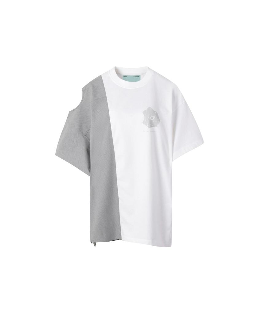 RECODE (Re;Code × Objects Iv Life By Daniel Arsham) Half Fabric Mixed Top R0Tax25220Whx