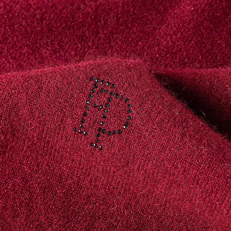 Мужской свитер FAPAI из смесовой кашемировой пряжи с круглым вырезом