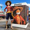 28 см Аниме Фигурка One Piece Уверенный Улыбающийся Луффи Три Формы Смена Лица Экшн Фигурка Кукла ПВХ Модель Игрушки Коллекция Подарки