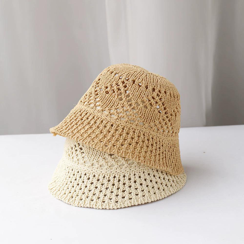 Женская панама, летняя ажурная тонкая дышащая шляпа от солнца, женская пляжная панама, складная уличная японская кепка для отдыха и рыбака