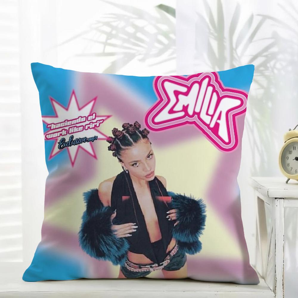 Singer EEmilia Cushion Cover Daily Washable Linen Pillowcase Soft for Sofa Bed Home Room Decor