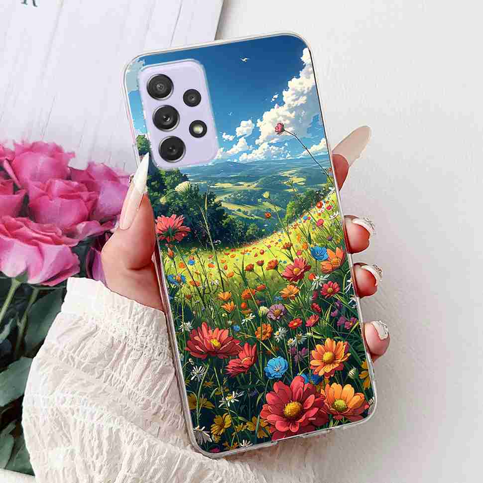 Модный чехол для Samsung Galaxy A72 Мягкий силиконовый TPU Чехлы для телефона для Samsung A 72 A72 4G 5G GalaxyA72 Задняя крышка